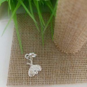 Berloque Raquete de Tênis semijoia prata