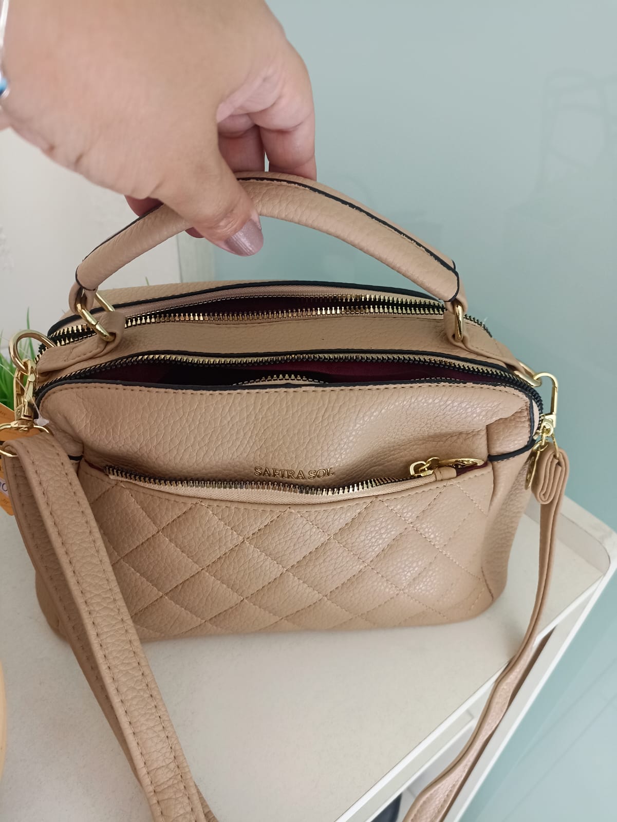 Bolsa Bege Safira Sol