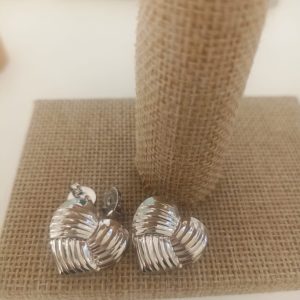 Brinco Coração G Banhado a Ródio